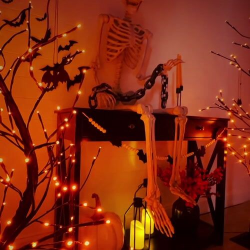 Haunted Hill Farm HHPTSET3-1ORG/BLK - 12